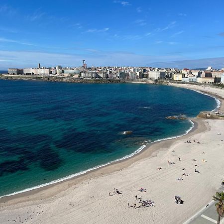 Primera Linea Playa Riazor A Coruna Luaran gambar